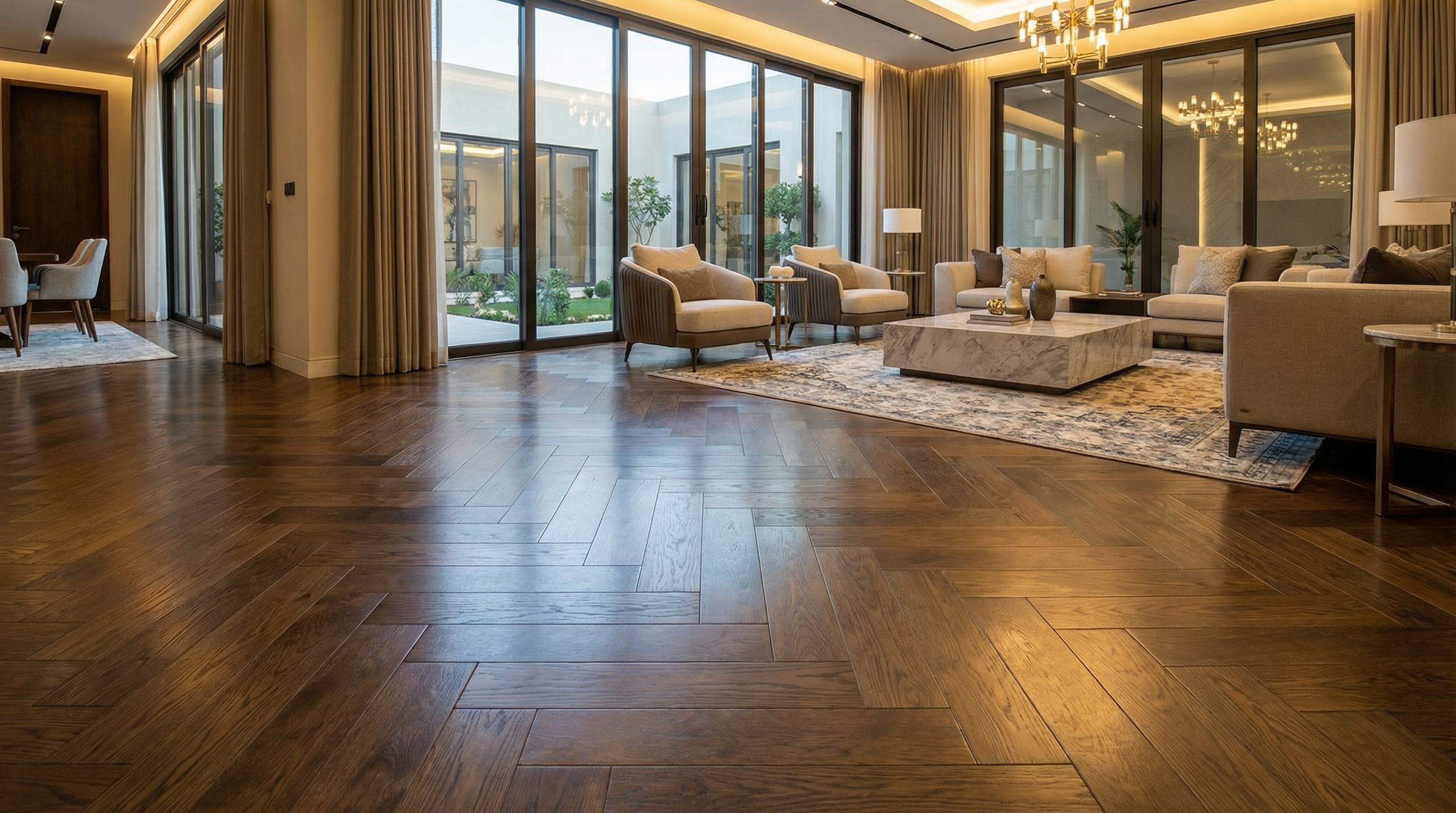 أعمال تشطيب أرضيات